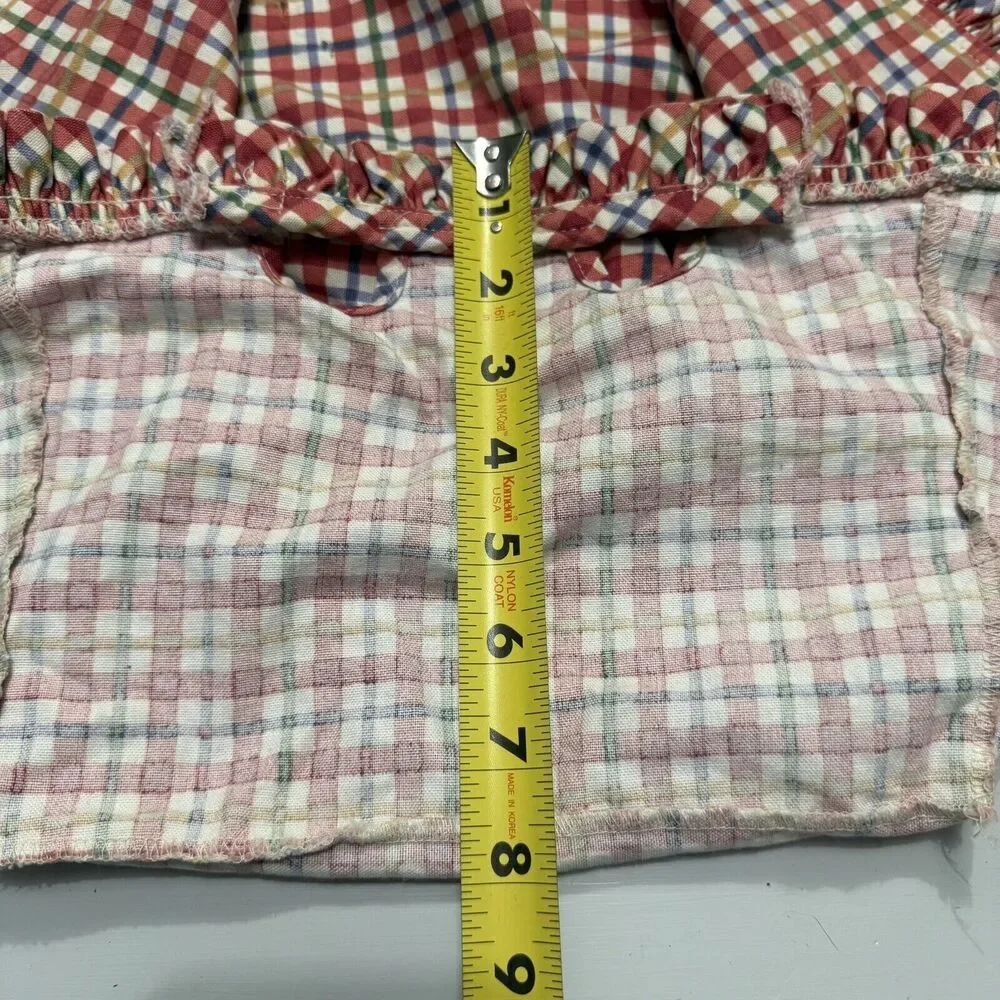 Longaberger Liners Lot/7 Christmas & Misc Imperial Cherry Red Muslin Lace Blue +